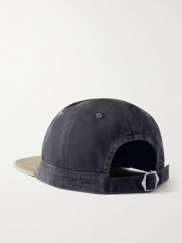 Life Scherzo Chino Brimfield Embroidered Cotton-Twill Cap - BK Life Scherzo Chino Brimfield Embroidered Cotton-Twill Cap - BK
