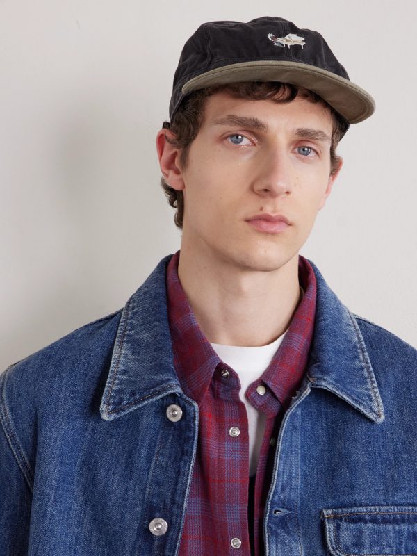 Life Scherzo Chino Brimfield Embroidered Cotton-Twill Cap - FR Life Scherzo Chino Brimfield Embroidered Cotton-Twill Cap - FR