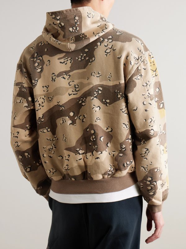 Peckish Choco-Chip Printed Cotton Hoodie - BK Peckish Choco-Chip Printed Cotton Hoodie - BK