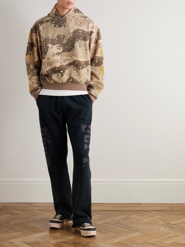 Peckish Choco-Chip Printed Cotton Hoodie - OU Peckish Choco-Chip Printed Cotton Hoodie - OU