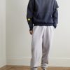 Reversible Distressed Printed Cotton-Jersey Hoodie - OU Reversible Distressed Printed Cotton-Jersey Hoodie - OU