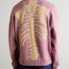 Bone Oversized Intarsia Wool Sweater - BK Bone Oversized Intarsia Wool Sweater - BK