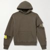 Reversible Distressed Printed Cotton-Jersey Hoodie Reversible Distressed Printed Cotton-Jersey Hoodie