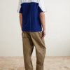 Straight-Leg Pleated Cotton-Twill Chinos - BK Straight-Leg Pleated Cotton-Twill Chinos - BK