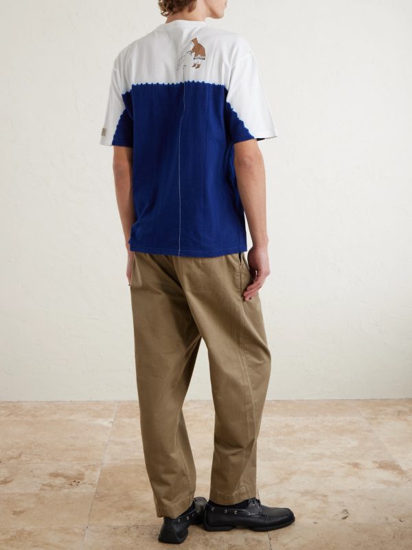 Straight-Leg Pleated Cotton-Twill Chinos - BK Straight-Leg Pleated Cotton-Twill Chinos - BK