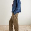Straight-Leg Pleated Cotton-Twill Chinos - OU Straight-Leg Pleated Cotton-Twill Chinos - OU