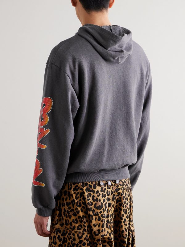 Buster Peckish Rainbowy Printed Cotton-Jersey Hoodie - BK Buster Peckish Rainbowy Printed Cotton-Jersey Hoodie - BK