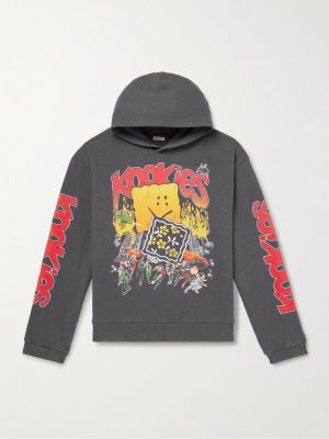 Buster Peckish Rainbowy Printed Cotton-Jersey Hoodie