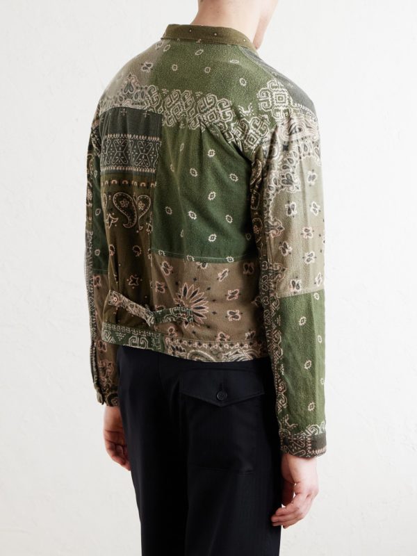 Reversible Bandana-Print Cotton-Flannel Jacket - BK