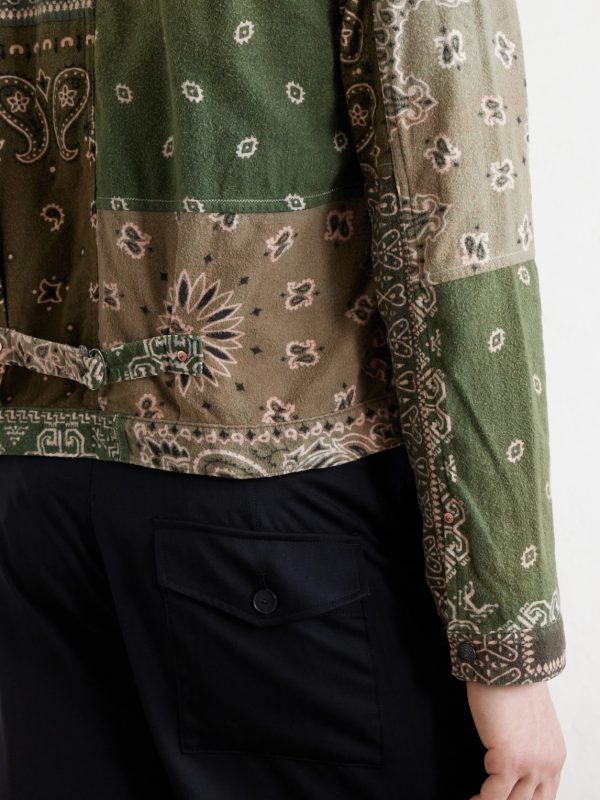 Reversible Bandana-Print Cotton-Flannel Jacket - CU