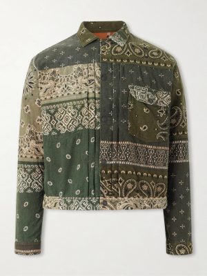 Reversible Bandana-Print Cotton-Flannel Jacket Reversible Bandana-Print Cotton-Flannel Jacket