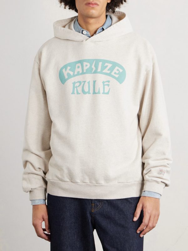 Printed Wool-Blend Jersey Hoodie - FR Printed Wool-Blend Jersey Hoodie - FR