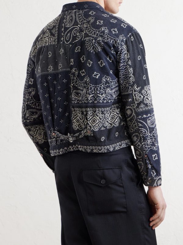Reversible Bandana-Print Cotton-Flannel Jacket - BK Reversible Bandana-Print Cotton-Flannel Jacket - BK