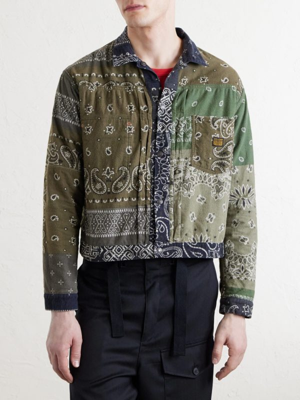 Reversible Bandana-Print Cotton-Flannel Jacket - E1 Reversible Bandana-Print Cotton-Flannel Jacket - E1