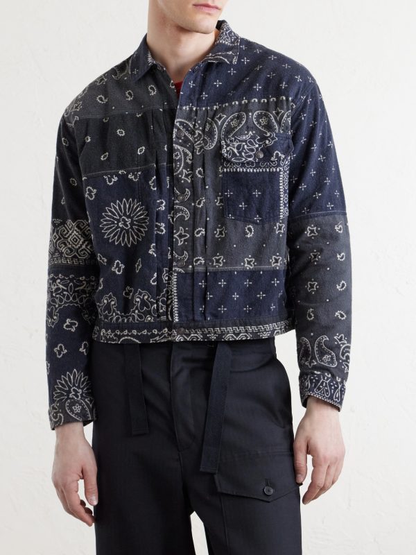 Reversible Bandana-Print Cotton-Flannel Jacket - FR Reversible Bandana-Print Cotton-Flannel Jacket - FR