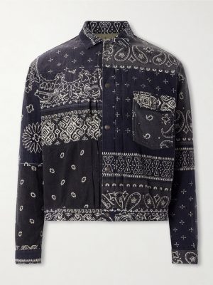 Reversible Bandana-Print Cotton-Flannel Jacket Reversible Bandana-Print Cotton-Flannel Jacket