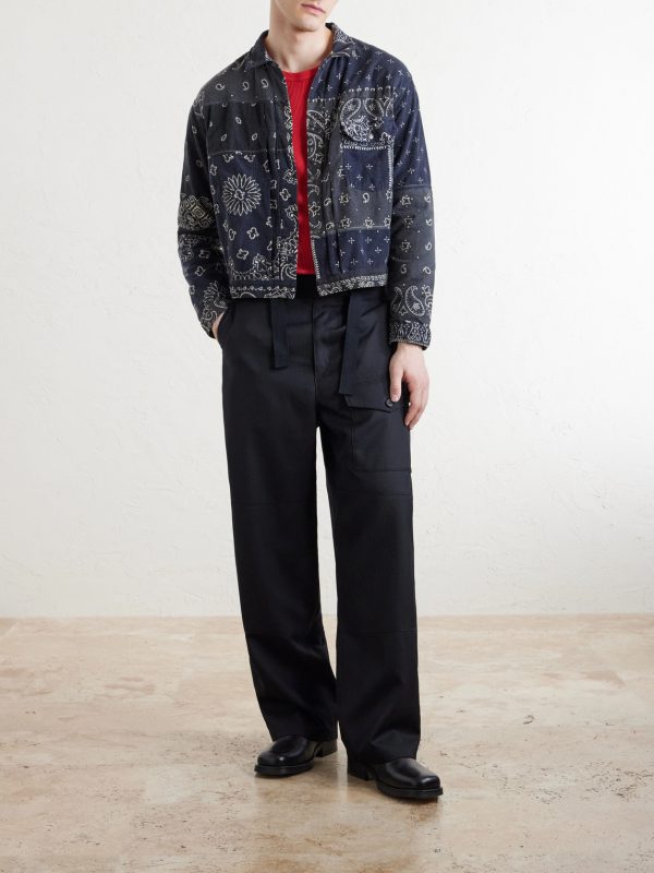Reversible Bandana-Print Cotton-Flannel Jacket - OU Reversible Bandana-Print Cotton-Flannel Jacket - OU