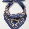 Antler Naja Printed Cotton-Voile Bandana - E1