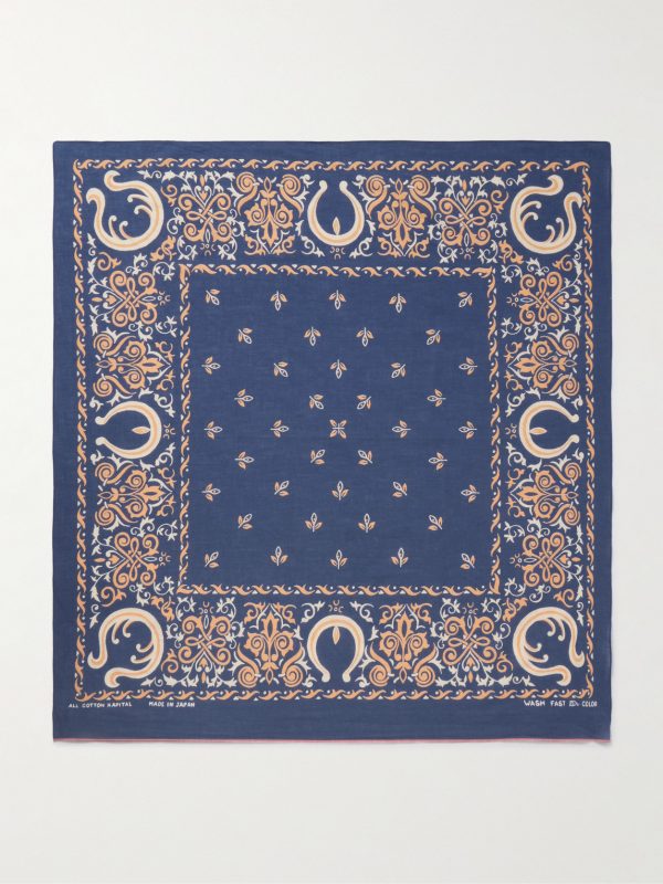 Antler Naja Printed Cotton-Voile Bandana