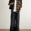 Kountry Camp-Collar Checked Cotton-Blend Flannel Shirt - OU