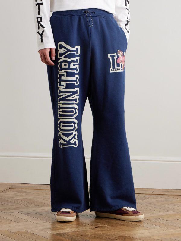 Printed Cotton-Blend Jersey Sweatpants - FR Printed Cotton-Blend Jersey Sweatpants - FR