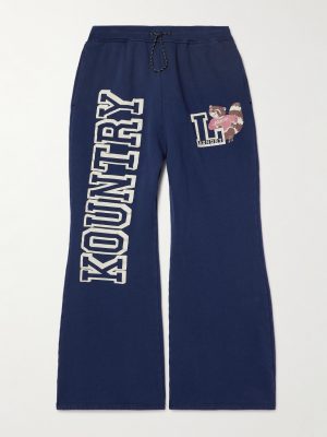 Printed Cotton-Blend Jersey Sweatpants Printed Cotton-Blend Jersey Sweatpants