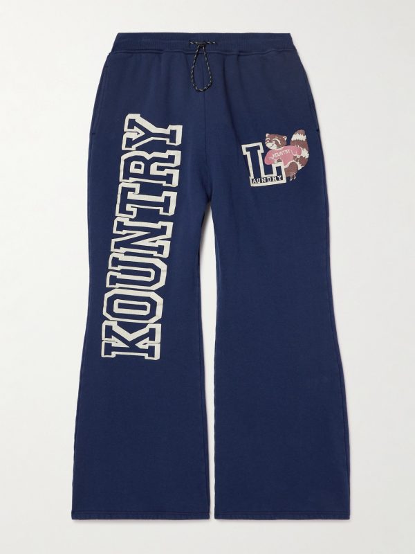 Printed Cotton-Blend Jersey Sweatpants Printed Cotton-Blend Jersey Sweatpants