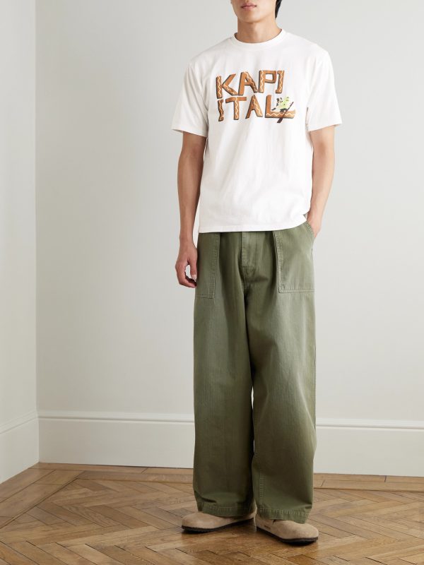 Printed Cotton-Jersey T-Shirt - OU