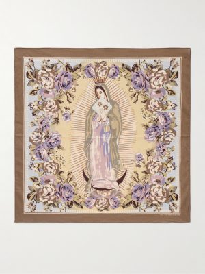 Peckish Maria Printed Cotton-Voile Bandana