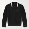 Box Striped Embroidered Cotton-Piqué Polo Shirt Box Striped Embroidered Cotton-Piqué Polo Shirt