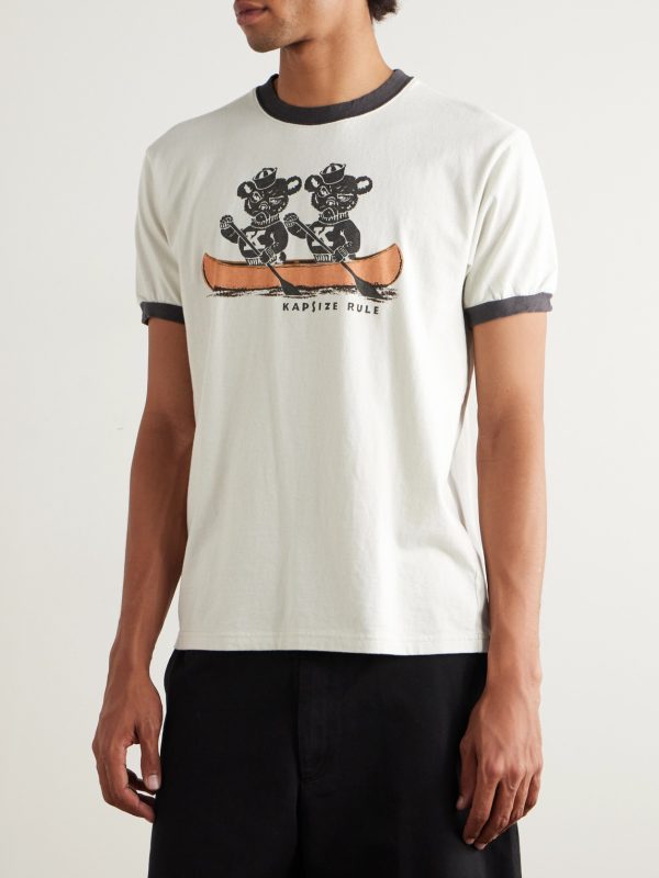 Slim-Fit Printed Cotton-Jersey T-Shirt - FR Slim-Fit Printed Cotton-Jersey T-Shirt - FR