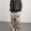 Straight-Leg Pleated Printed Tech-Jersey Track Pants - OU Straight-Leg Pleated Printed Tech-Jersey Track Pants - OU