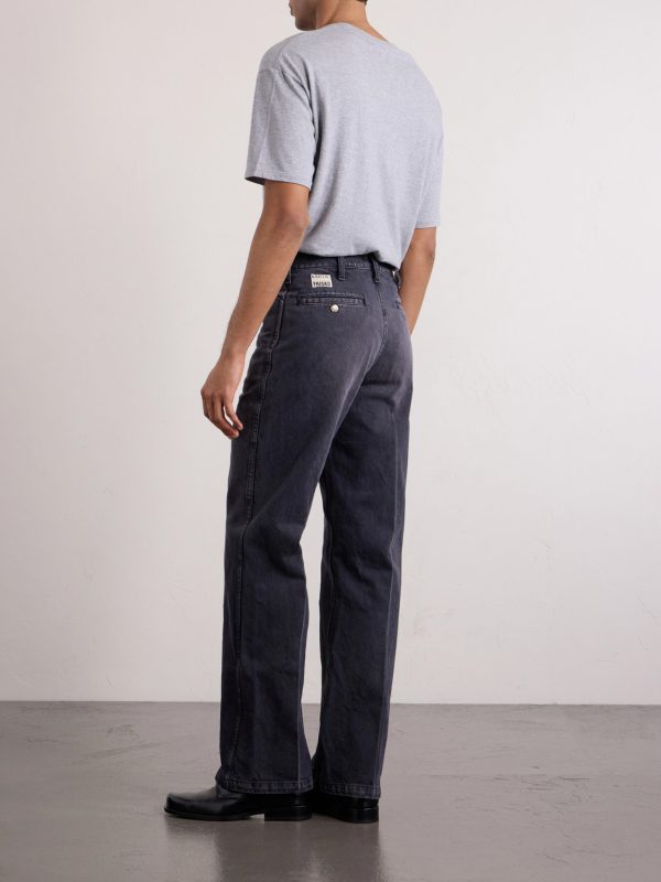 14oz Denim Straight-Leg Jeans - BK
