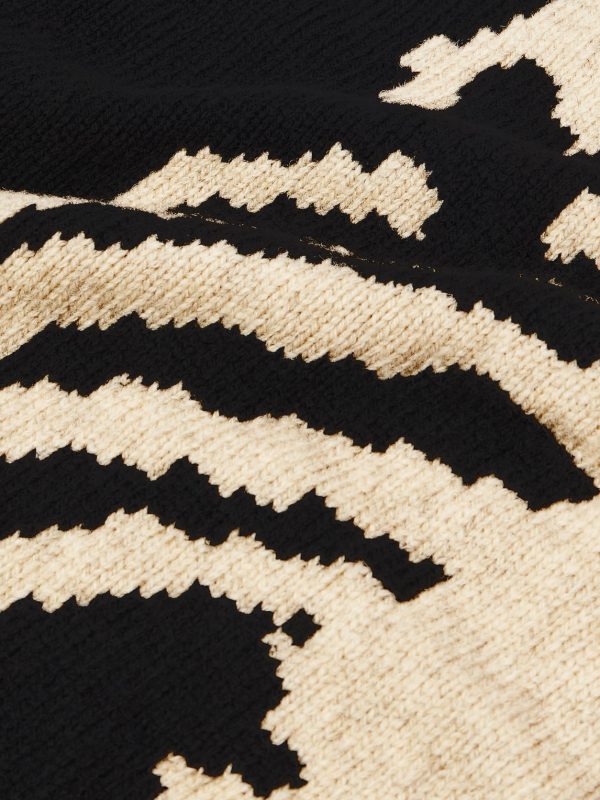 Oversized Intarsia Wool Sweater - CU Oversized Intarsia Wool Sweater - CU