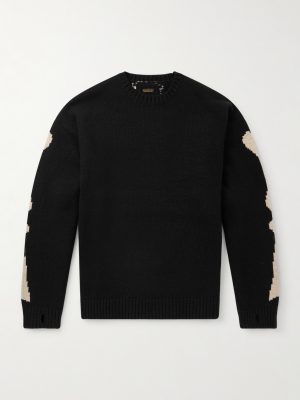Oversized Intarsia Wool Sweater Oversized Intarsia Wool Sweater