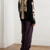 Oversized Intarsia Wool Sweater - OU Oversized Intarsia Wool Sweater - OU