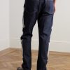 Okagilly Slim-Fit Crochet-Trimmed Jeans - BK