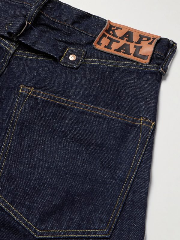 Okagilly Slim-Fit Crochet-Trimmed Jeans - CU