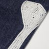 Okagilly Slim-Fit Crochet-Trimmed Jeans - E1