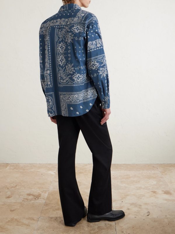 Bandana-Print Cotton Shirt - BK Bandana-Print Cotton Shirt - BK