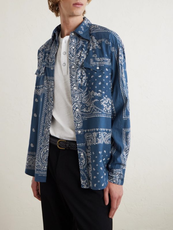 Bandana-Print Cotton Shirt - FR Bandana-Print Cotton Shirt - FR