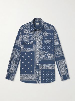 Bandana-Print Cotton Shirt