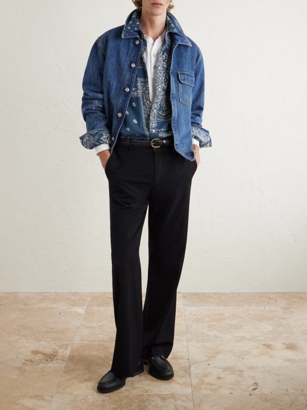 Bandana-Print Cotton Shirt - OU Bandana-Print Cotton Shirt - OU