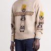 Peckish Totem Pole Intarsia Wool-Blend Sweater - FR Peckish Totem Pole Intarsia Wool-Blend Sweater - FR