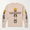 Peckish Totem Pole Intarsia Wool-Blend Sweater Peckish Totem Pole Intarsia Wool-Blend Sweater