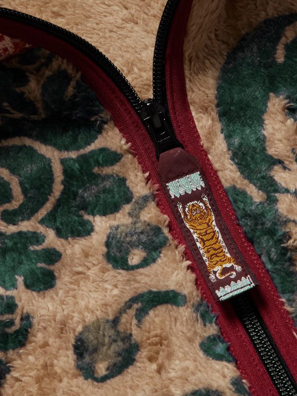 Damask Printed Fleece Jacket - CU