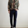 Damask Printed Fleece Jacket - OU