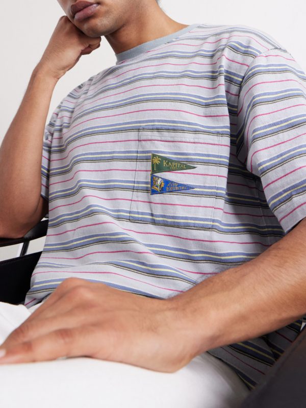 Logo-Appliquéd Striped Cotton-Jersey T-Shirt - CU Logo-Appliquéd Striped Cotton-Jersey T-Shirt - CU