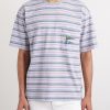 Logo-Appliquéd Striped Cotton-Jersey T-Shirt - FR Logo-Appliquéd Striped Cotton-Jersey T-Shirt - FR