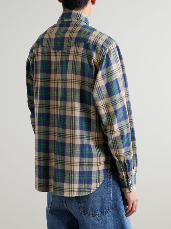 Columbia Checked Cotton-Flannel Western Shirt - BK Columbia Checked Cotton-Flannel Western Shirt - BK